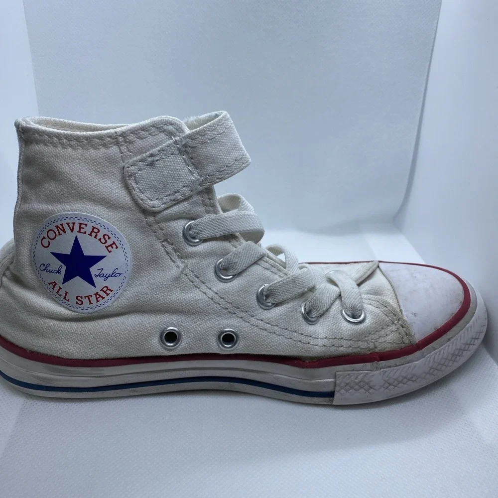 Converse Chuck Taylor All Star White High Top Platform Sneakers Youth Size 13